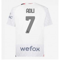 Fotbalové Dres AC Milan Yacine Adli #7 Venkovní 2023-24 Krátký Rukáv